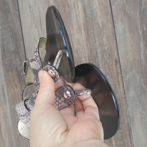 Anthropologie Franco Sarto Women Toro Leather sandals flats sz 8M - Picture 5 of 10